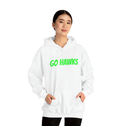 GO HAWKS Unisex Heavy Blend™ Hooded Sweatshirt