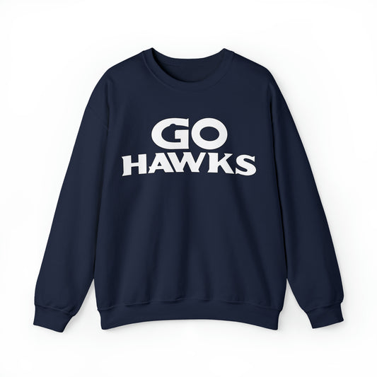 GO HAWKS Unisex Heavy Blend™ Crewneck Sweatshirt