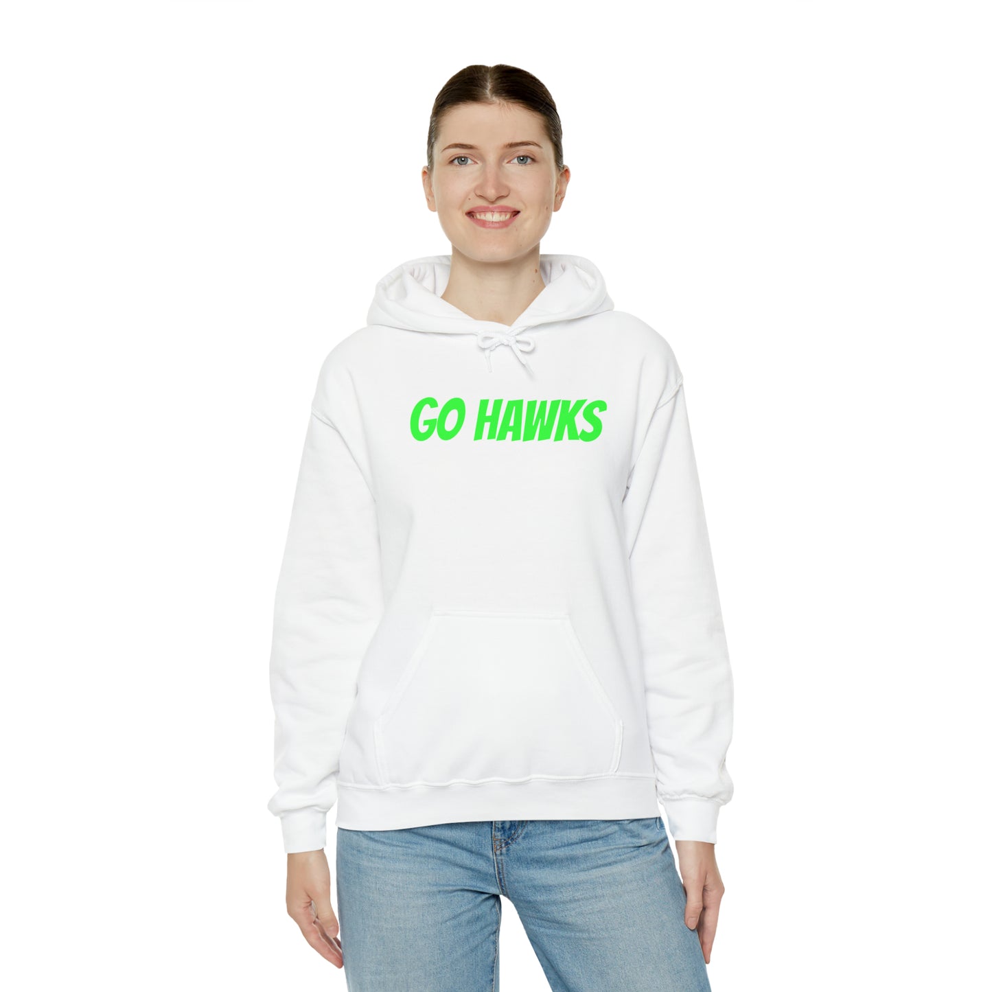 GO HAWKS Unisex Heavy Blend™ Hooded Sweatshirt