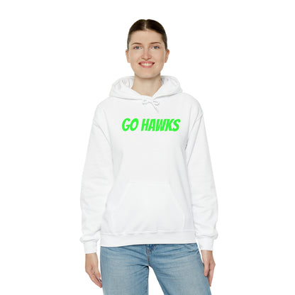 GO HAWKS Unisex Heavy Blend™ Hooded Sweatshirt