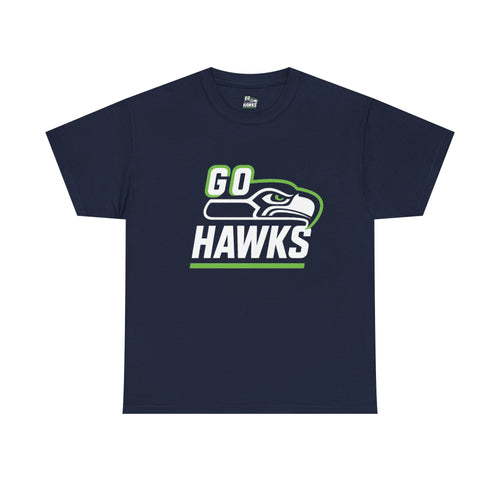 Seahawk Fan Official "GO HAWKS" Tee