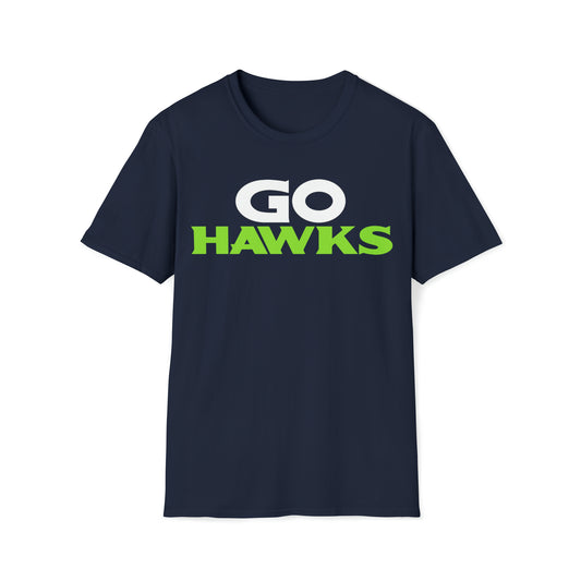 GO HAWKS Unisex Softstyle T-Shirt