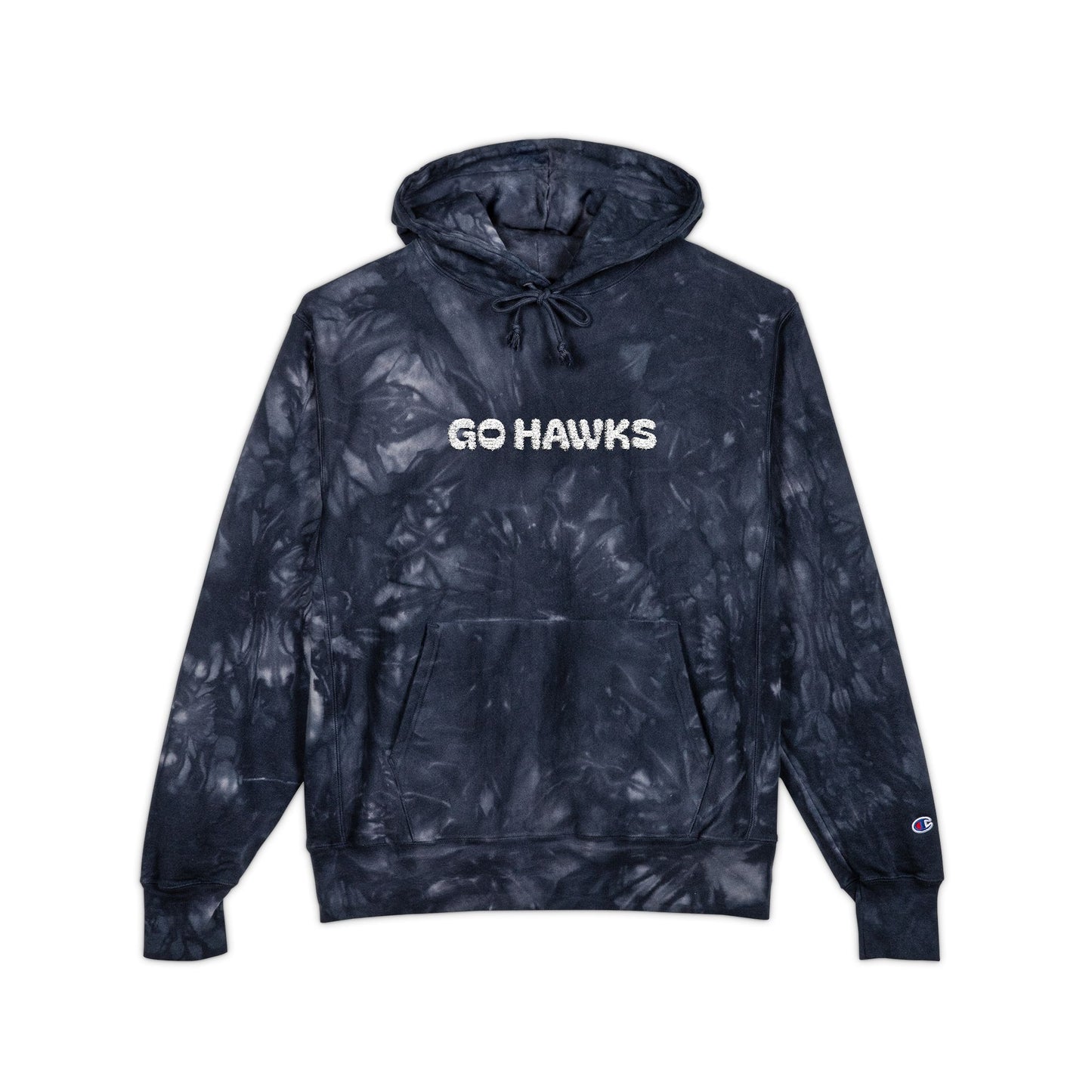 GO HAWKS Embroidered Champion Seahawk Fan Sweatshirt