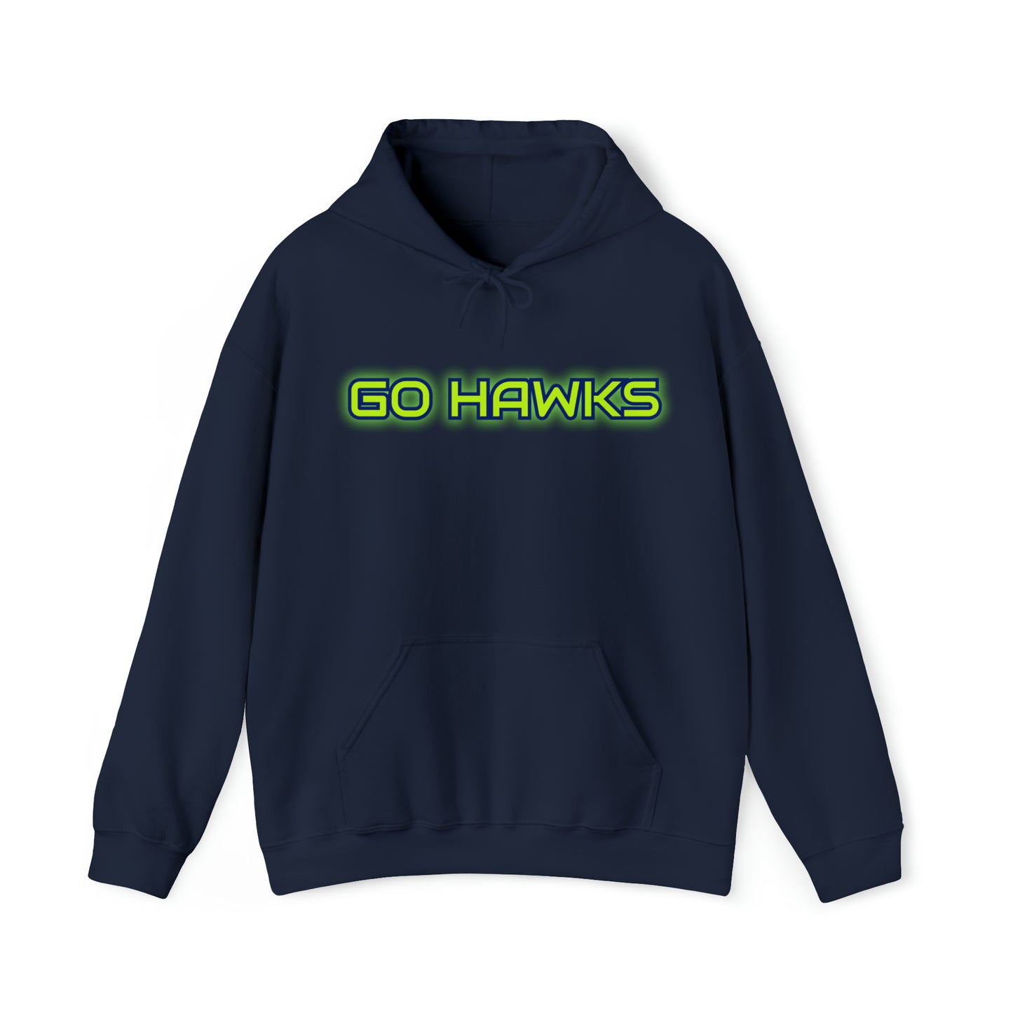 GO HAWKS  Unisex Heavy Blend™ Hooded Sweatshirt