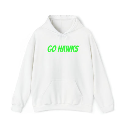 GO HAWKS Unisex Heavy Blend™ Hooded Sweatshirt