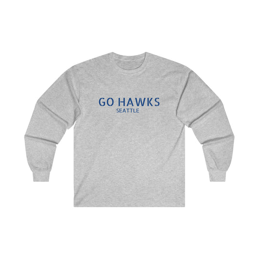 GO HAWKS Ultra Cotton Long Sleeve Tee