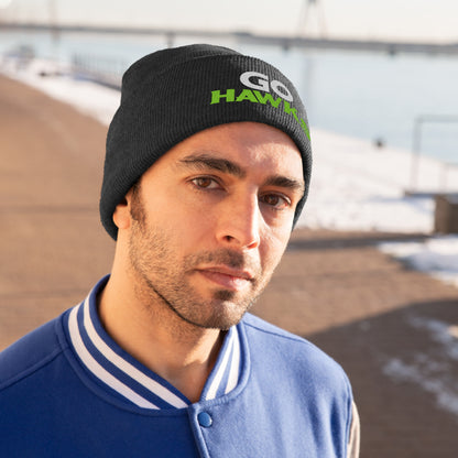 GO HAWKS Knit Beanie