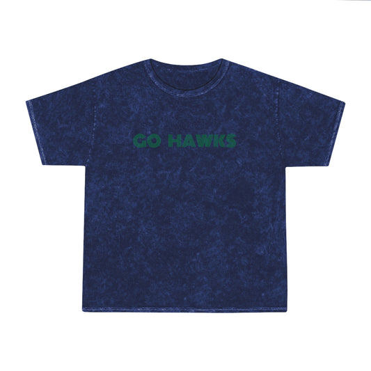 GO HAWKS Unisex Mineral Wash T-Shirt