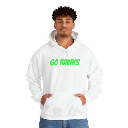 GO HAWKS Unisex Heavy Blend™ Hooded Sweatshirt