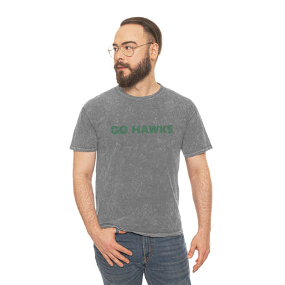 GO HAWKS Unisex Mineral Wash T-Shirt