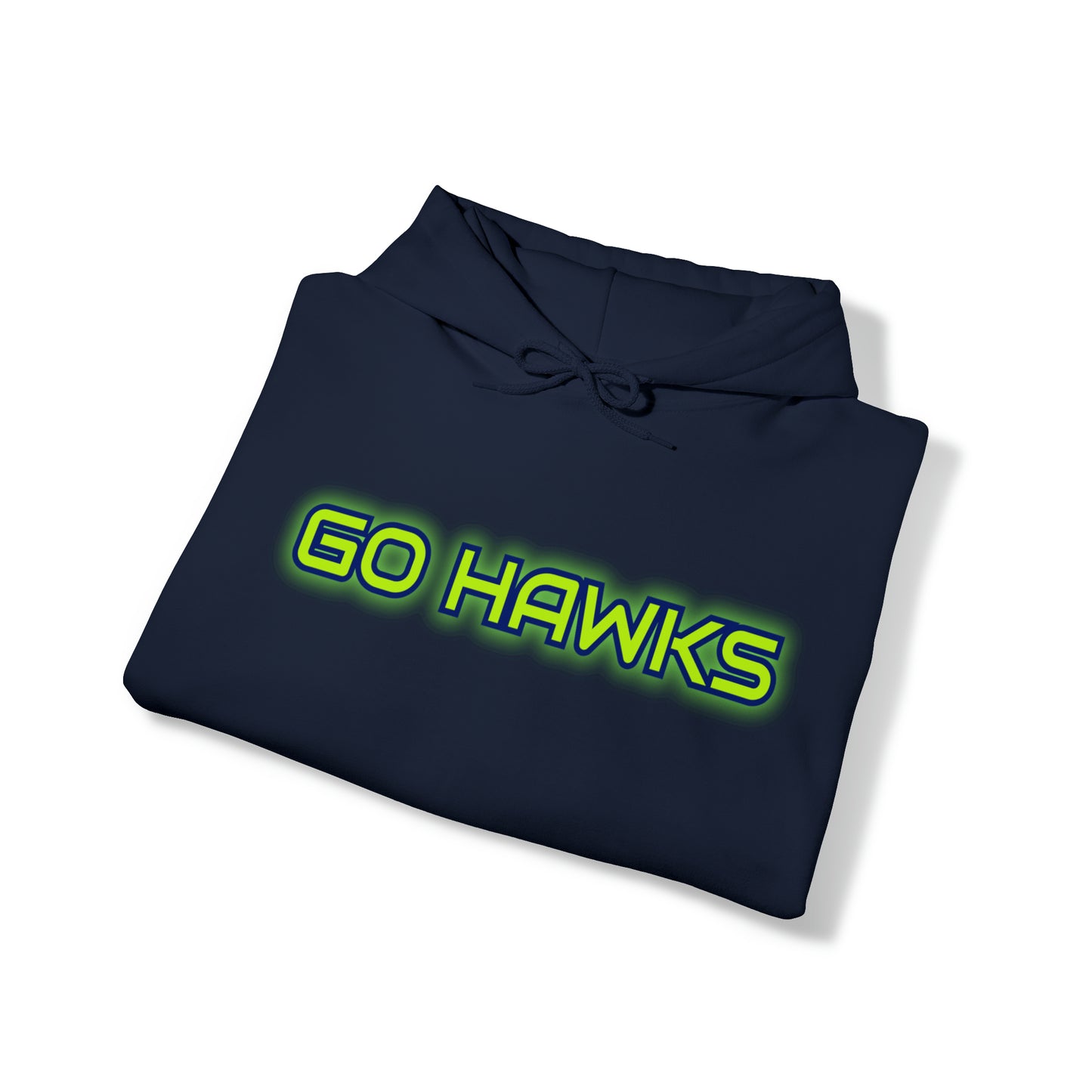 GO HAWKS  Unisex Heavy Blend™ Hooded Sweatshirt
