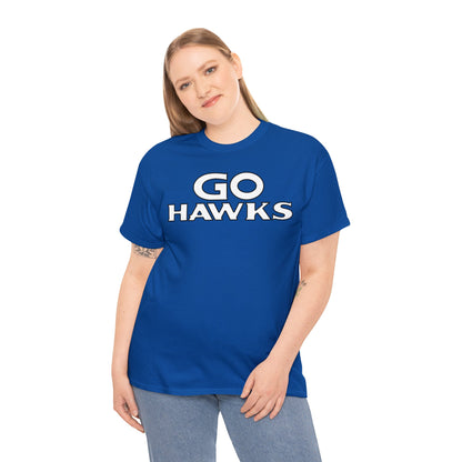 GO HAWKS Unisex Heavy Cotton Tee