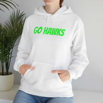 GO HAWKS Unisex Heavy Blend™ Hooded Sweatshirt